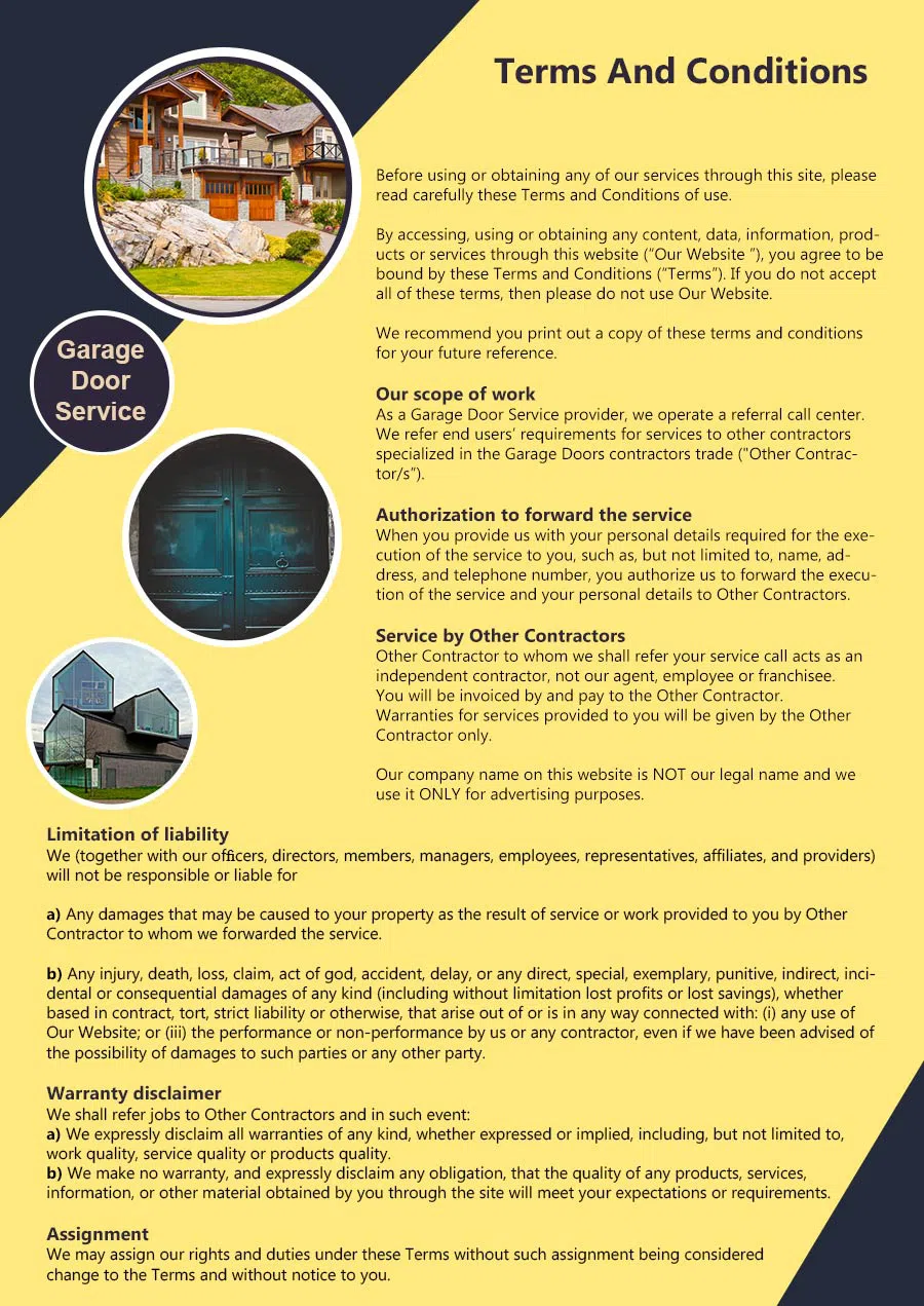 Elite Garage Door Service Southlake, TX 682-305-2299 - terms6